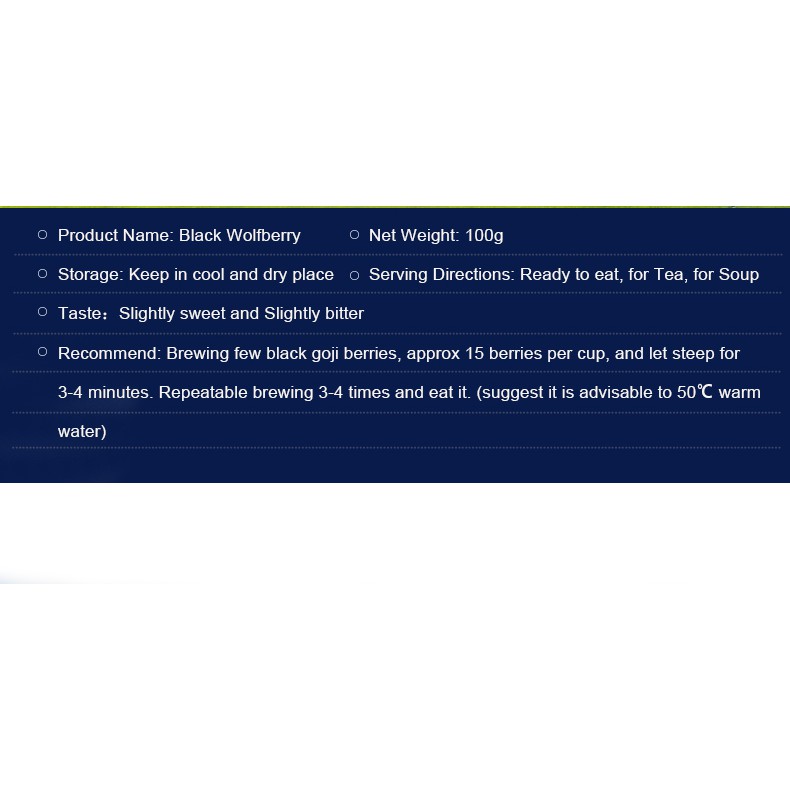 Premium Wild Black Wolfberry 100g — view 6
