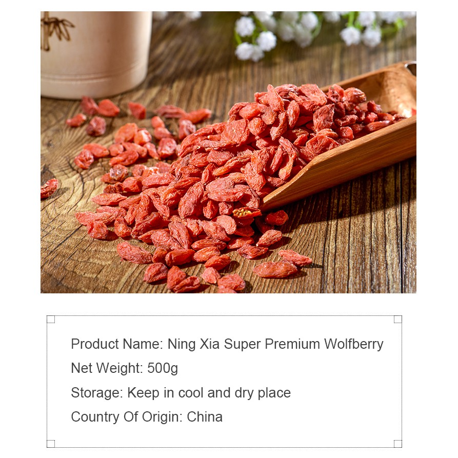 Ning Xia Super Premium Wolfberry 500g — view 4