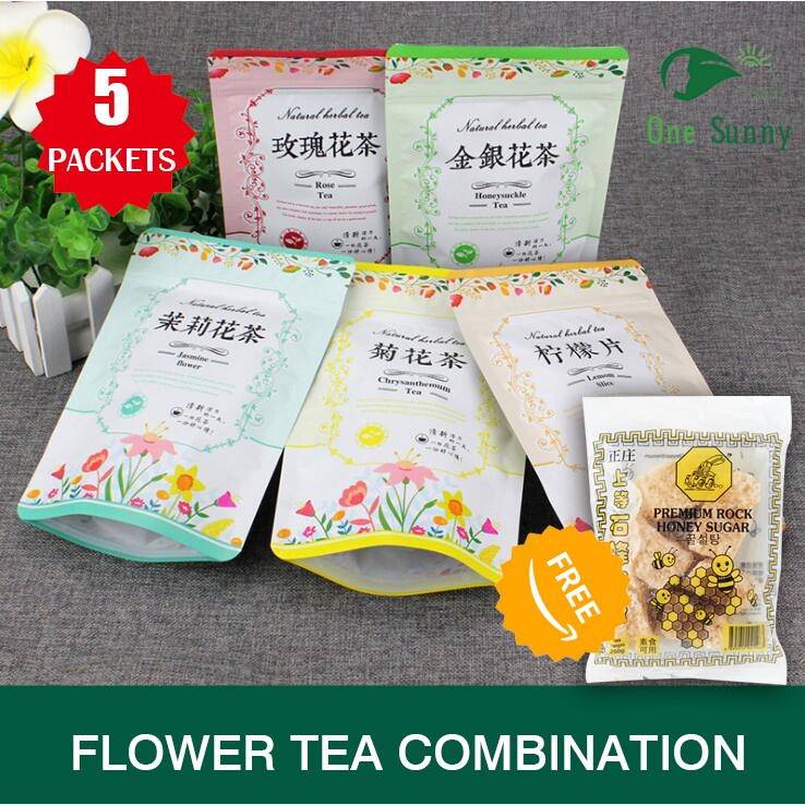 Flower Tea Combination 5 Flavors 50g Each — view 3