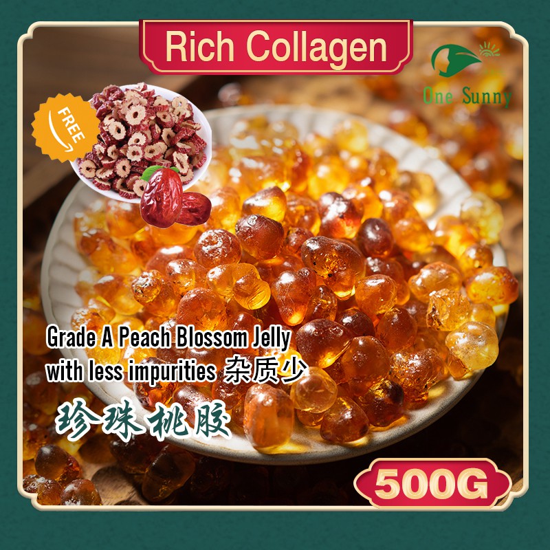 Grade A Peach Blossom Jelly with less impurities 500g — view 3