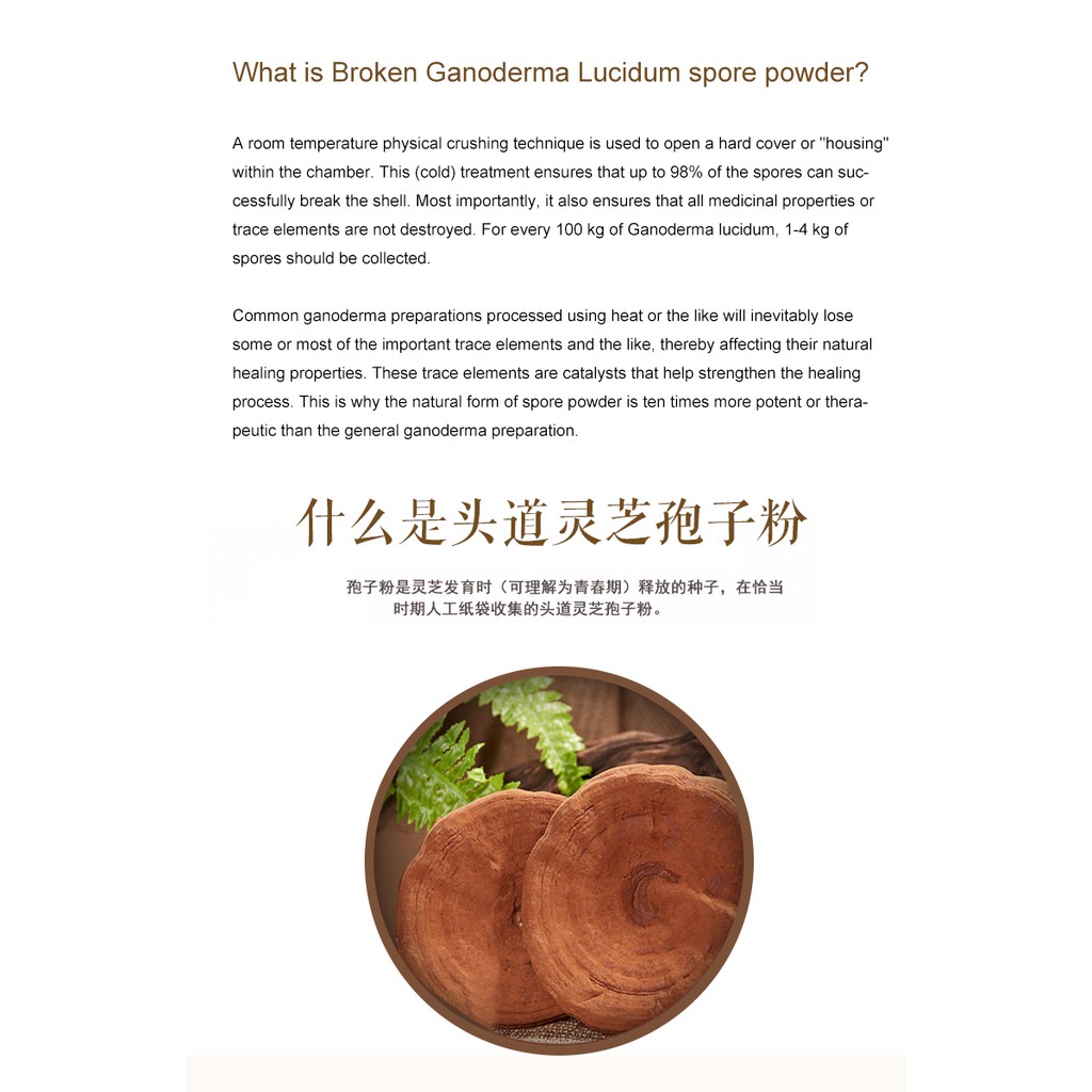 Broken Ganoderma Lucidum Spore Powder 37.5g — view 5