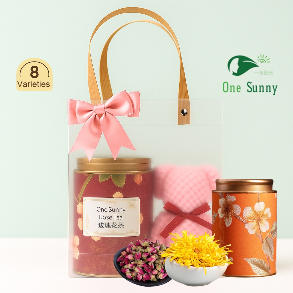 Teacher's Day Gift Set Flower Tea + Towel + Gift Bag Teacher Appreciation Present Herbal Tea Gift Box — view 3