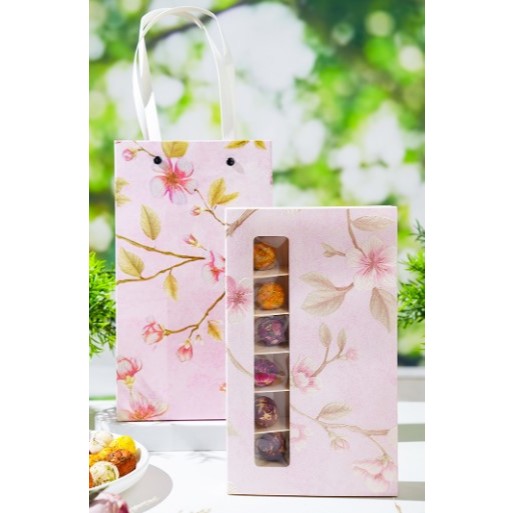 Yunnan Dragon Pearl Flower Tea Rose Gold Chrysanthemum Jasmine Fragrance Dragon Pearl Flower Tea Ball Mother's Day Gift — view 4