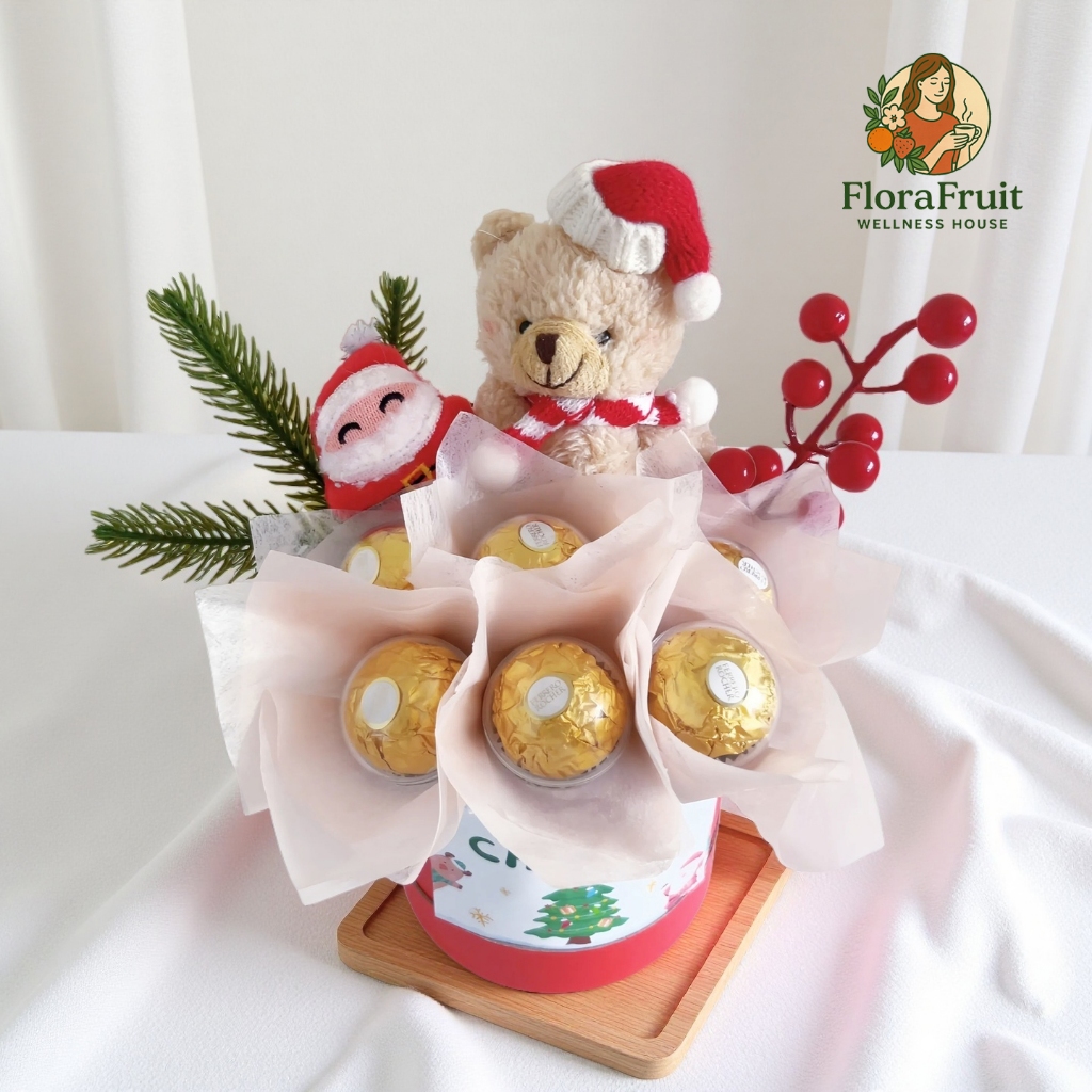 FloraFruit Wellness House -Christmas Chocolate Gift Bucket for Kids / for Friends / for Couple — view 3
