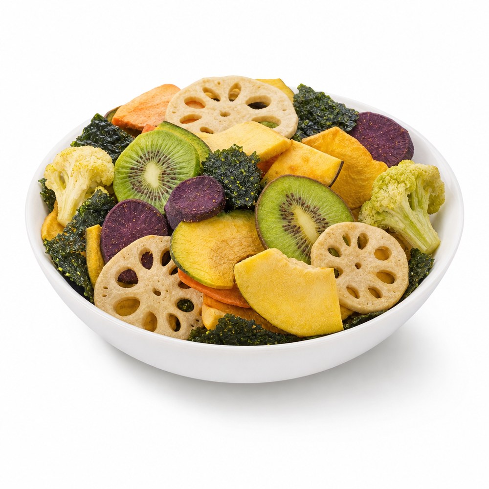 Freeze-Dry Fruits Vege 300g / Seaweed Cauliflower Chips 85g / Seaweed Lotus Root Chips75G