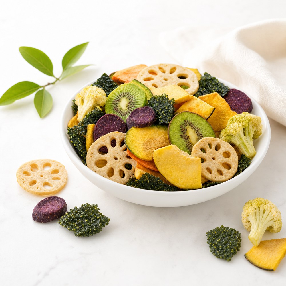 Freeze-Dry Fruits Vege 300g / Seaweed Cauliflower Chips 85g / Seaweed Lotus Root Chips75G