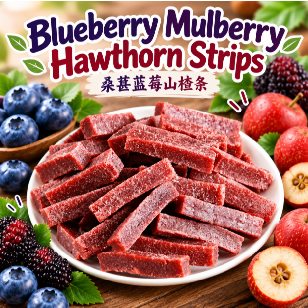 Blueberry Mulberry Hawthorn strips 250g — view 3