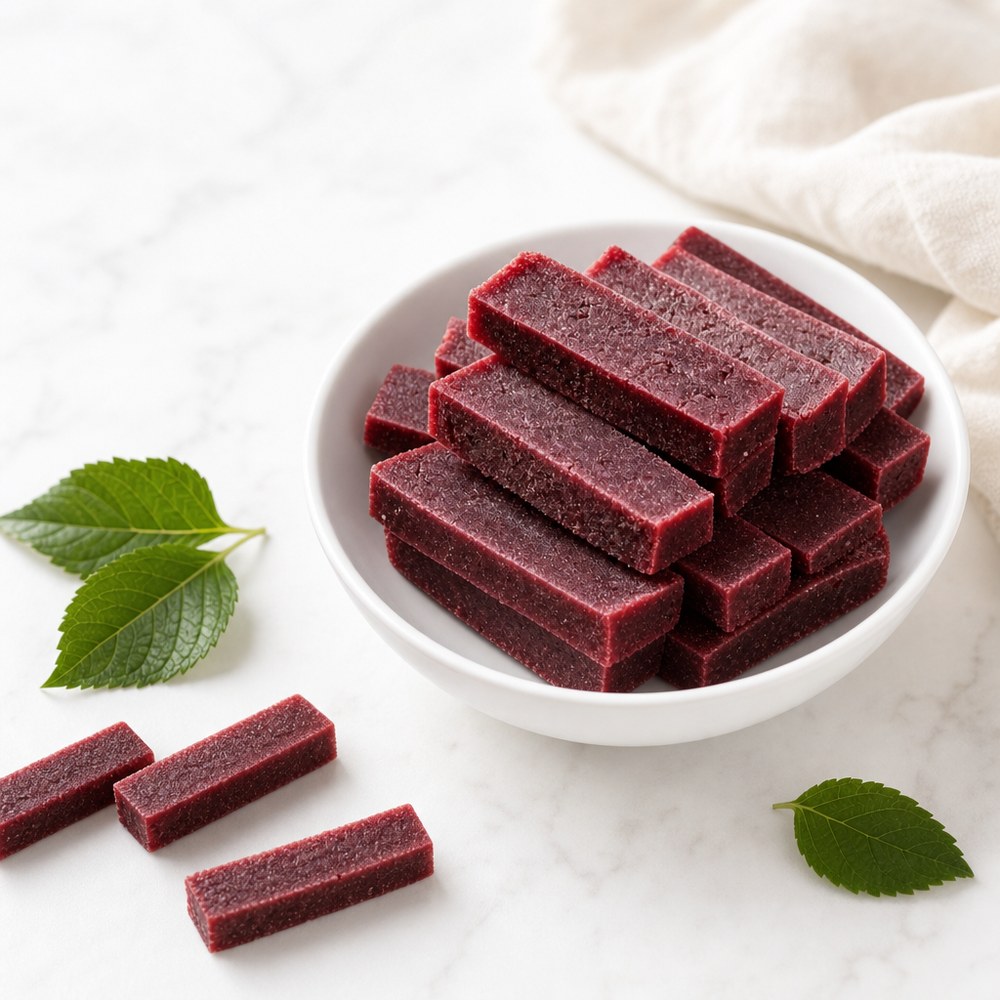 Blueberry Mulberry Hawthorn strips 250g