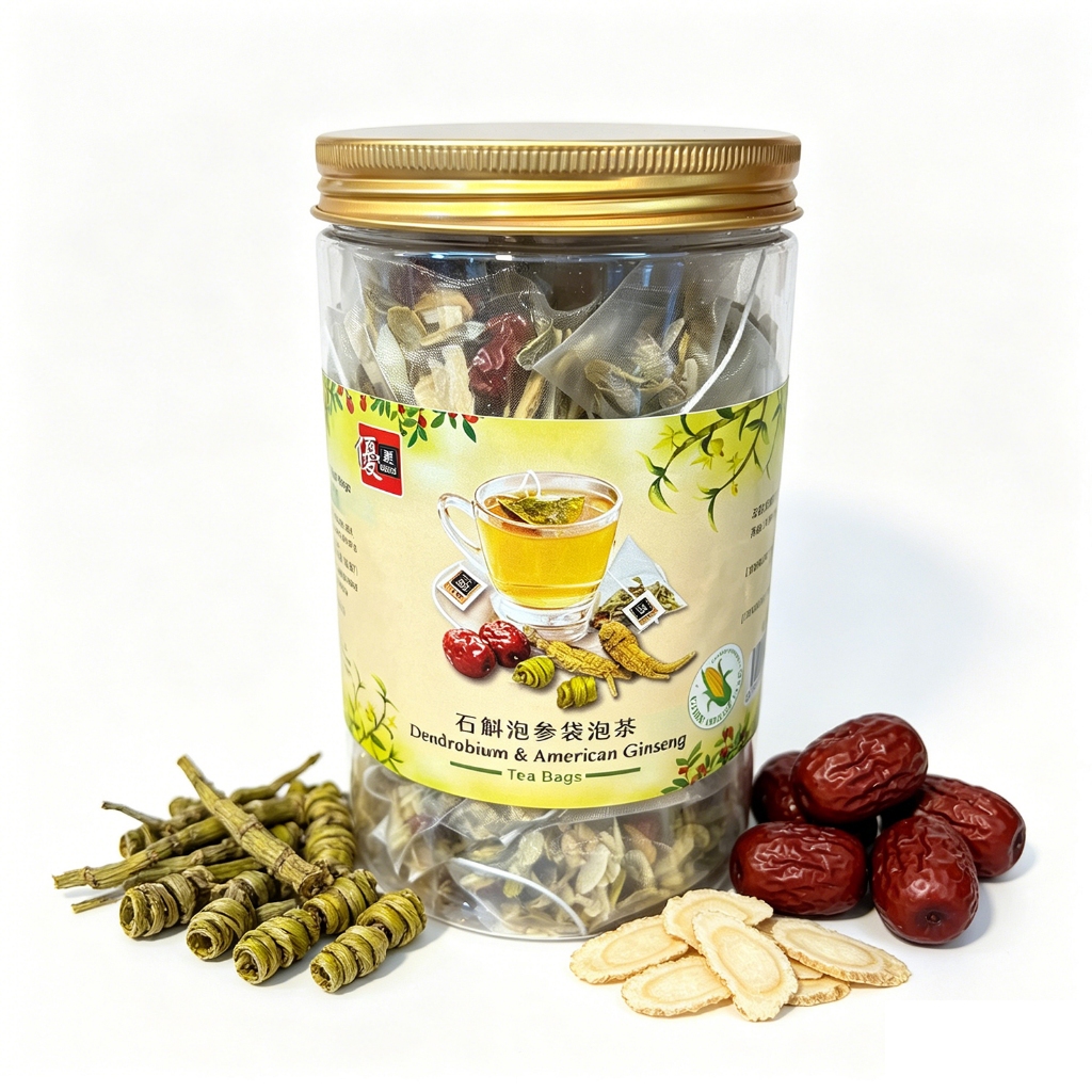 Dendrobium & American Ginseng Tea Bags 6.2g×20Pkts — view 3