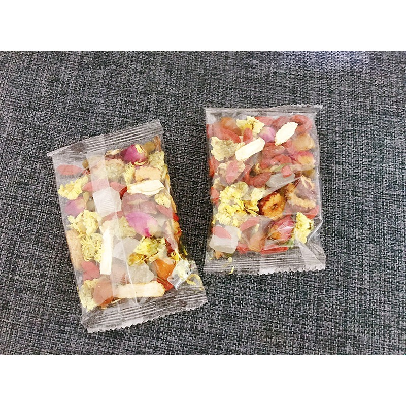 Eight Treasure Tea 6 Sachets X 20g ( Ginseng slices / Rose / Wolfberry / Longan) — view 6