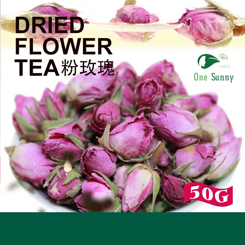 Dried Flower Tea - French Rose(Pink) 50g — view 3