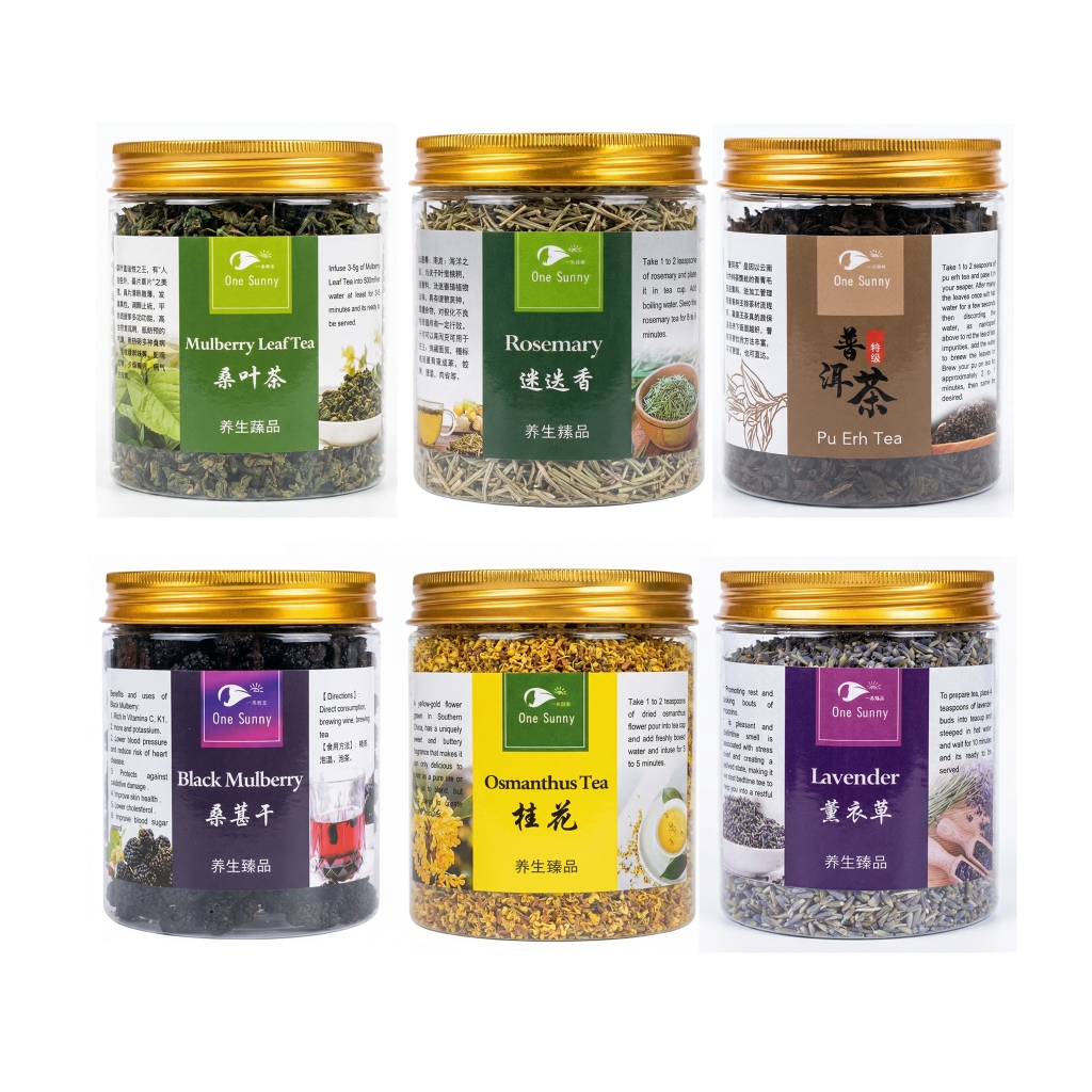 Bottle Premium Herbal Flower Tea – Over 22 Types / Osmanthus / Rose / Red dates